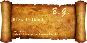 Bika Gilbert névjegykártya